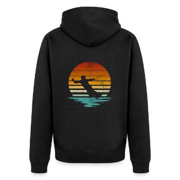 Wakeboard - Veste à capuche bio Premium Unisexe - noir - Dos - Nico (187cm)