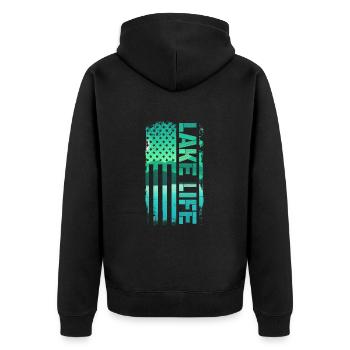 Wakeboard Wakeboarder Wakeboard Cadeau - Veste à capuche bio Premium Unisexe - noir - Dos - Nico (187cm)