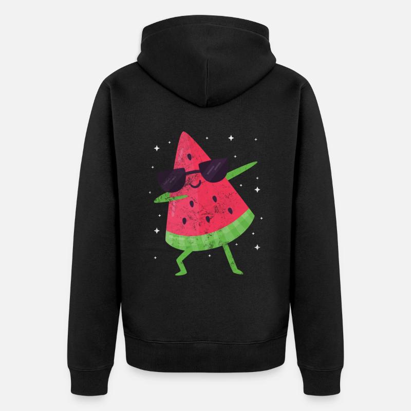 Pastèque - Veste à capuche bio Premium Unisexe - noir