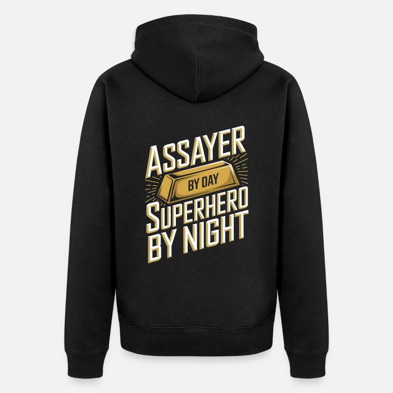 Examinateur - Veste à capuche bio Premium Unisexe - noir