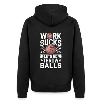 Ballon chasseur - Veste à capuche bio Premium Unisexe - noir - Dos - Nico (187cm)