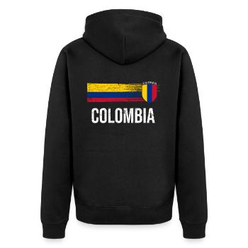 Colombie Colombie Medellín Vacances Bogota Cali - Veste à capuche bio Premium Unisexe - noir - Dos - Nico (187cm)