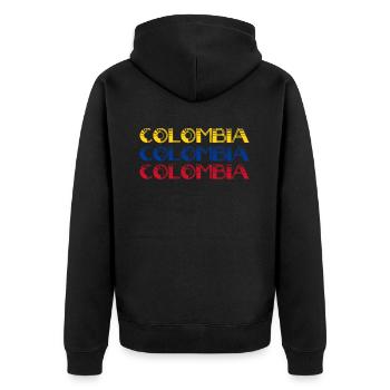 Colombie Colombie Medellín Vacances Bogota Cali - Veste à capuche bio Premium Unisexe - noir - Dos - Nico (187cm)