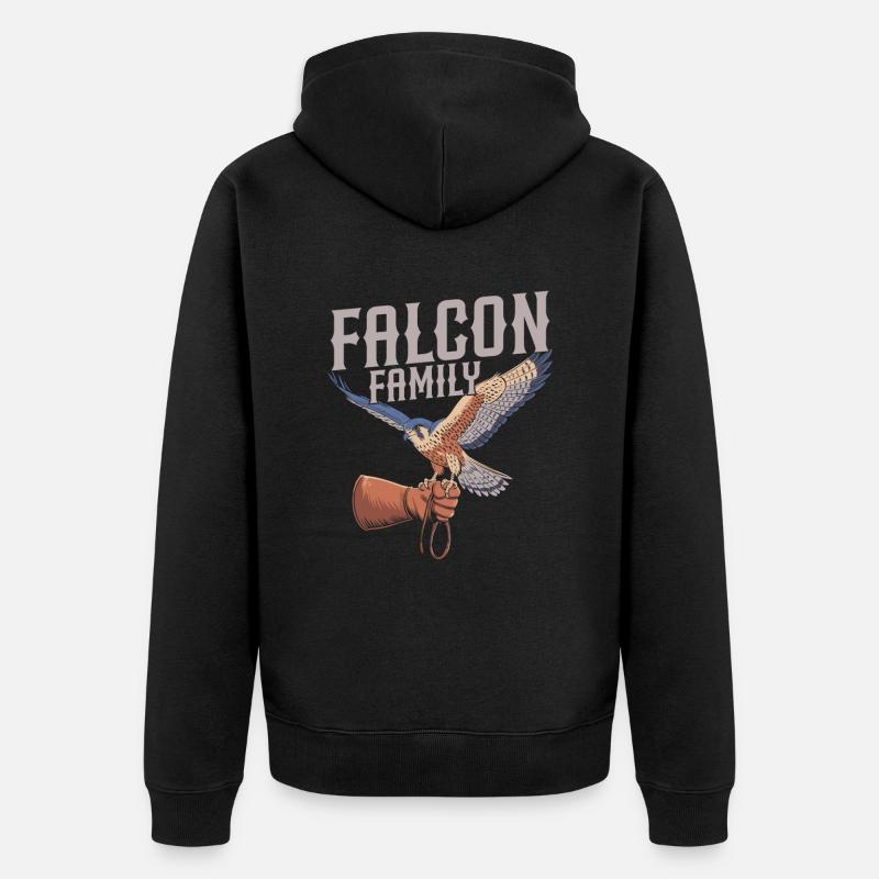 L’équipe Falkner - Veste à capuche bio Premium Unisexe - noir