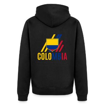 Colombie Colombie Medellín Vacances Bogota Cali - Veste à capuche bio Premium Unisexe - noir - Dos - Nico (187cm)