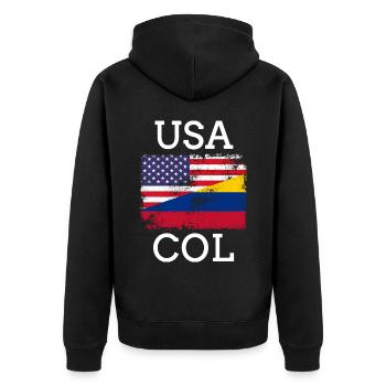 Colombie Colombie Medellín Vacances Bogota Cali - Veste à capuche bio Premium Unisexe - noir - Dos - Nico (187cm)