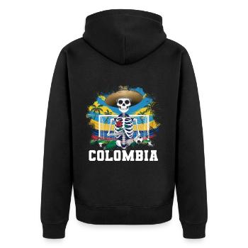 Colombie Colombie Medellín Vacances Bogota Cali - Veste à capuche bio Premium Unisexe - noir - Dos - Nico (187cm)