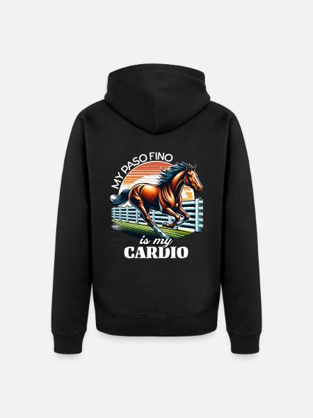 Cheval Paso Fino - Veste à capuche bio Premium Unisexe - noir