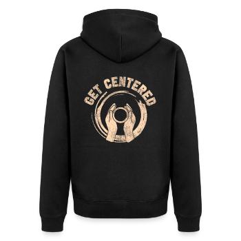 Pottery Ceramics Artist Get - Unisex Premium Bio Zip Hoodie - Schwarz - Hinten - Nico (187cm)