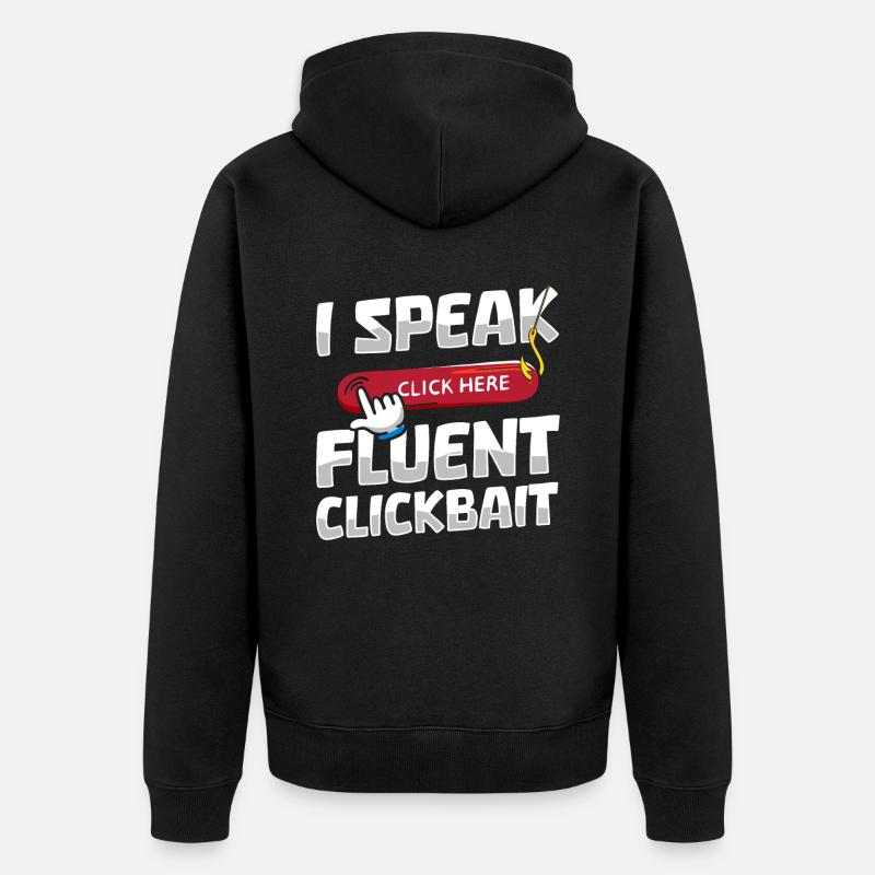 Blogueur Blogueur - Veste à capuche bio Premium Unisexe - noir