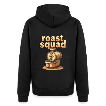 Équipe de torréfacteurs de café - Veste à capuche bio Premium Unisexe - noir - Dos - Nico (187cm)