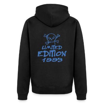 Edition Limitée 1993 Anniversaire Né 1993 - Veste à capuche bio Premium Unisexe - noir - Dos - Nico (187cm)