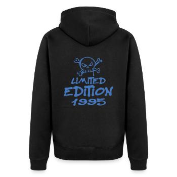Edition Limitée 1995 Anniversaire Né 1995 - Veste à capuche bio Premium Unisexe - noir - Dos - Nico (187cm)