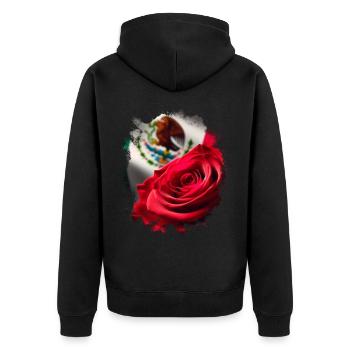 Mexique Mexique Cadeau mexicain Flag Football - Veste à capuche bio Premium Unisexe - noir - Dos - Nico (187cm)
