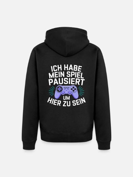 Gamer Gaming Zocken Zocker - Unisex Premium Organic Zip Hoodie - black