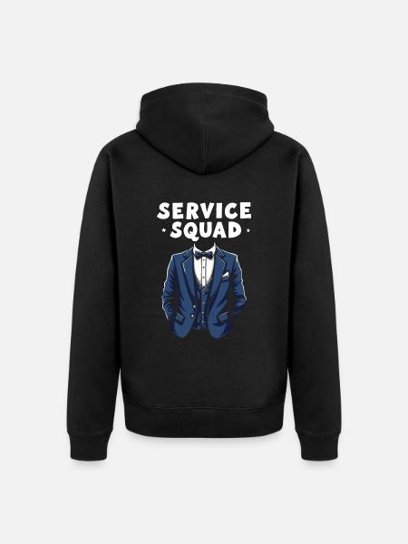 Butler Squad - Unisex Premium Organic Zip Hoodie - black