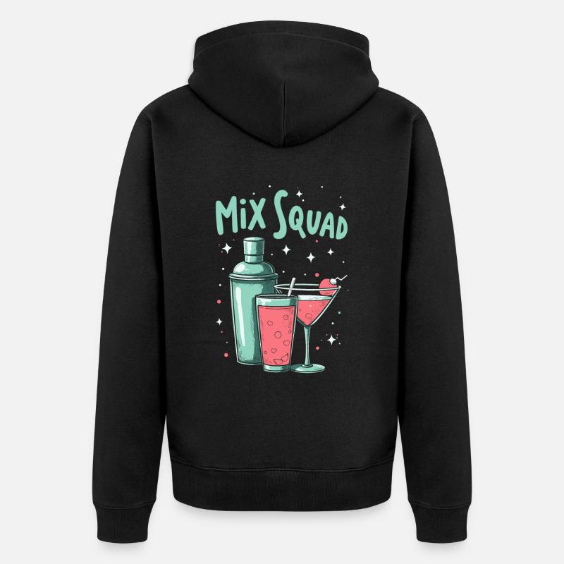 Bartender Bartender Squad - Veste à capuche bio Premium Unisexe - noir