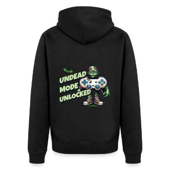 Manette de jeu Zombie : Mode Mort-vivant - Veste à capuche bio Premium Unisexe - noir - Dos - Nico (187cm)