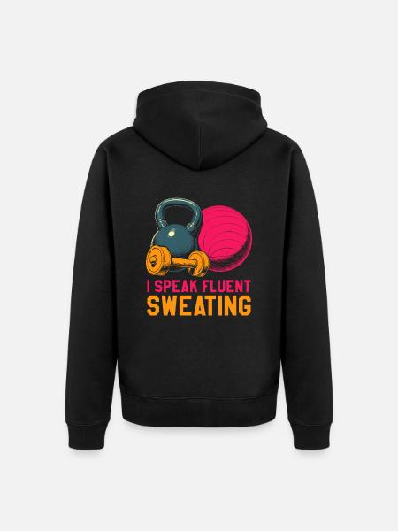 Fitnesstrainer Personal Trainer - Unisex Premium Bio Zip Hoodie - Schwarz