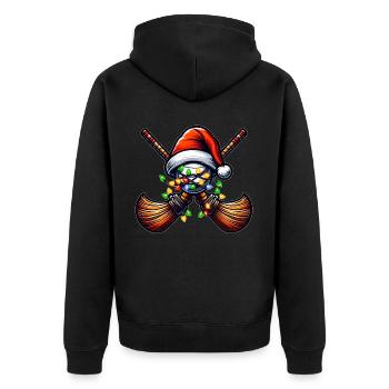 Ballon Chapeau de Noël Noël - Veste à capuche bio Premium Unisexe - noir - Dos - Nico (187cm)