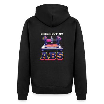 Accessoires pour imprimante 3D Découvrez mon ABS - Veste à capuche bio Premium Unisexe - noir - Dos - Nico (187cm)