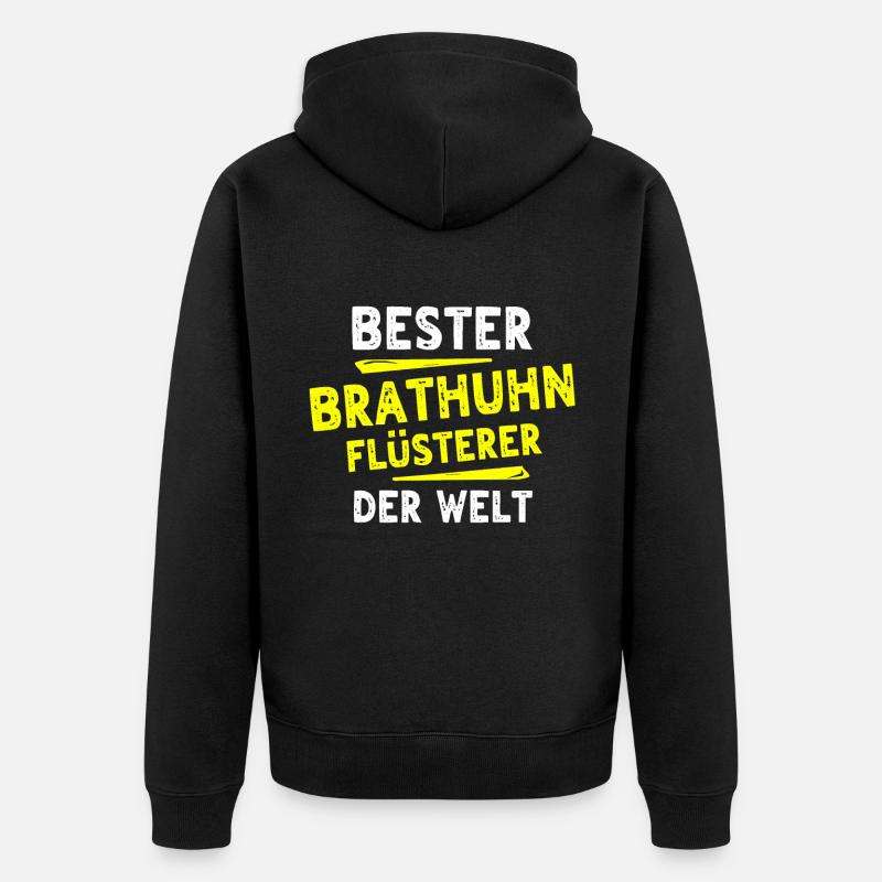Cadeau de poulet rôti - Veste à capuche bio Premium Unisexe - noir