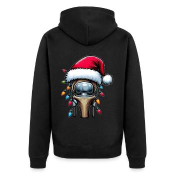 Remplacement de l’articulation du genou Chirurgie bionique Fièvre de Noël - Veste à capuche bio Premium Unisexe - noir - Dos - Nico (187cm)