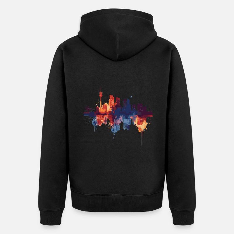 Goeree-Overflakkee - Veste à capuche bio Premium Unisexe - noir