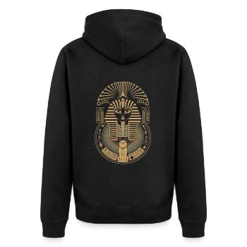Pharaon égyptien - Veste à capuche bio Premium Unisexe - noir - Dos - Nico (187cm)