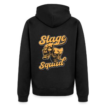 Actor Squad - Unisex Premium Organic Zip Hoodie - black - Back - Nico (187cm)