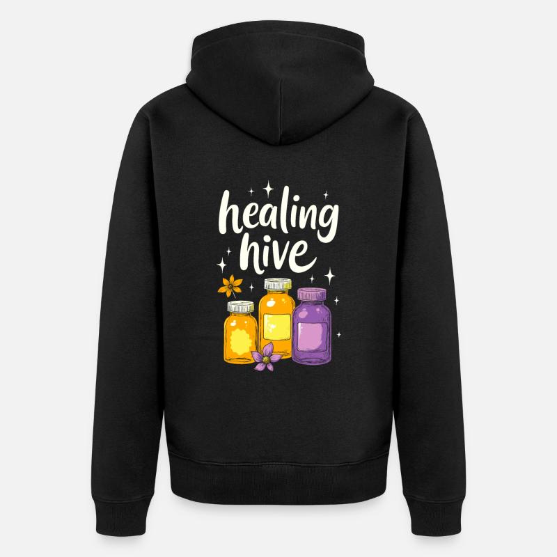 L’équipe Homeopath - Veste à capuche bio Premium Unisexe - noir