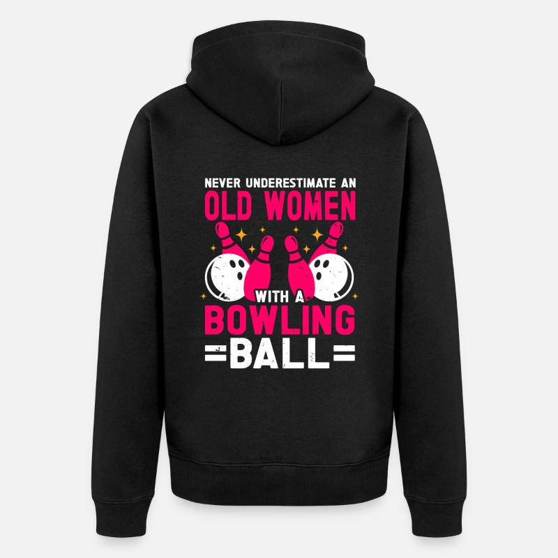 Boule de bowling Bowler - Veste à capuche bio Premium Unisexe - noir