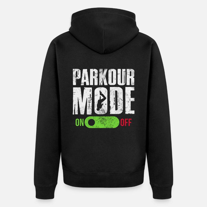 Backflip - Unisex Premium Bio Zip Hoodie - Schwarz