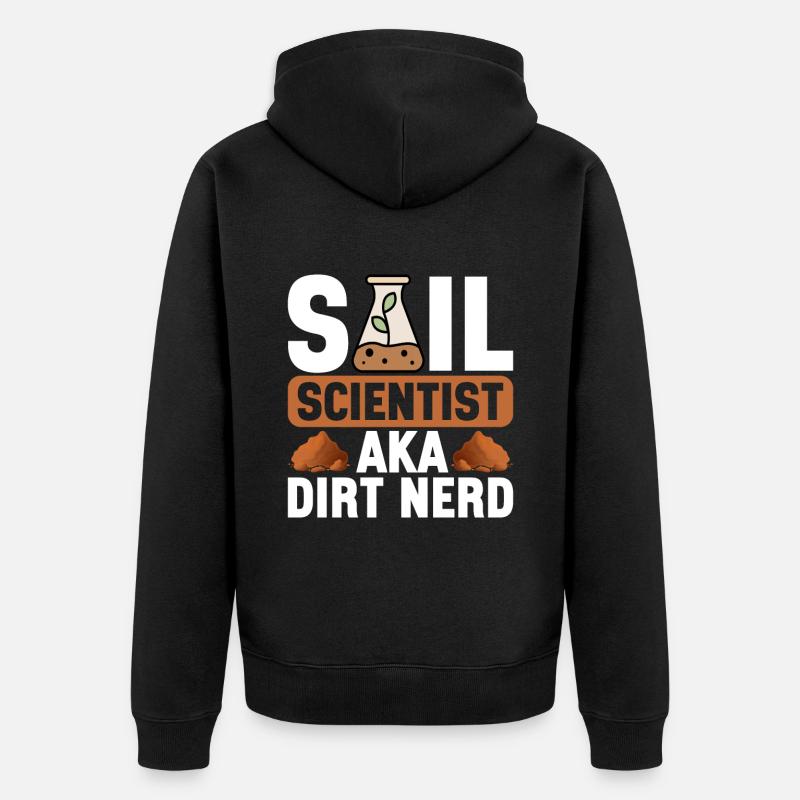 Bodenwissenschaftler Science du sol - Veste à capuche bio Premium Unisexe - noir