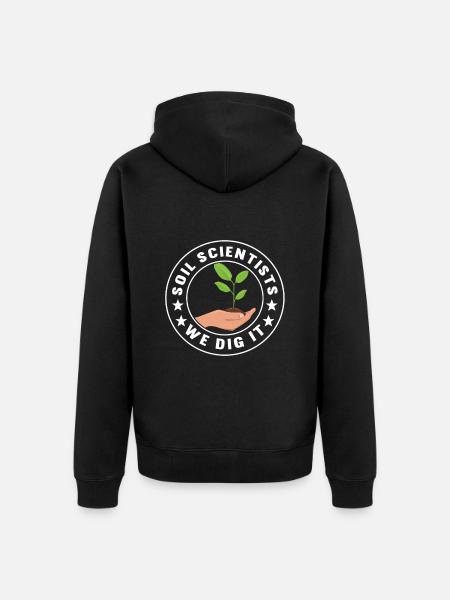 Bodenwissenschaftler Soil Science - Unisex Premium Organic Zip Hoodie - black