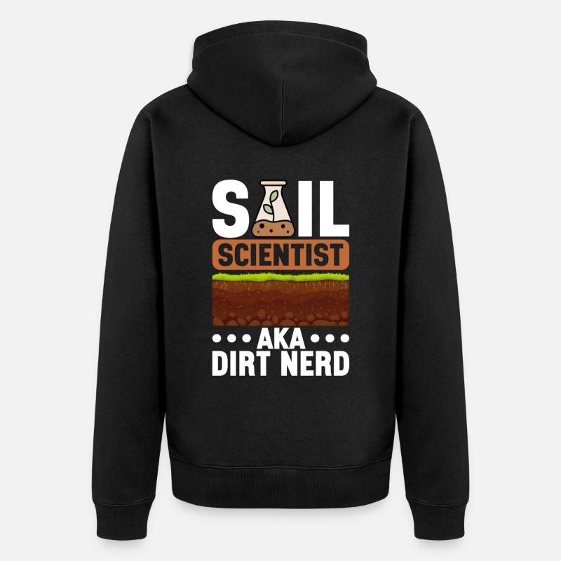 Bodenwissenschaftler Science du sol - Veste à capuche bio Premium Unisexe - noir