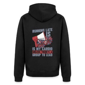 Cheerleader Cheerleading - Unisex Premium Organic Zip Hoodie - black - Back - Nico (187cm)