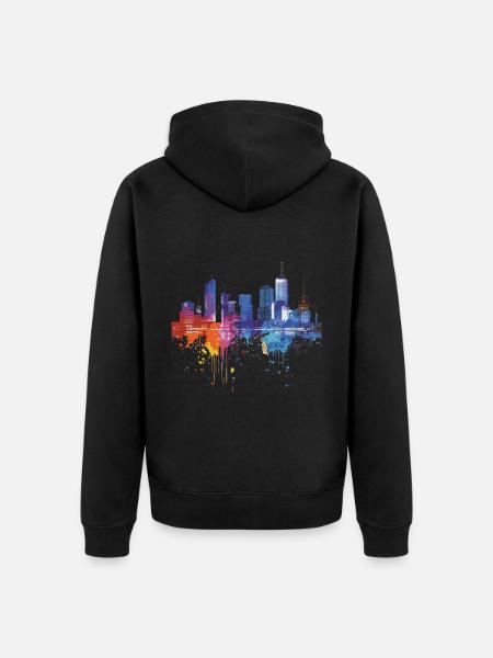 Frise-Sud-Ouest - Veste à capuche bio Premium Unisexe - noir