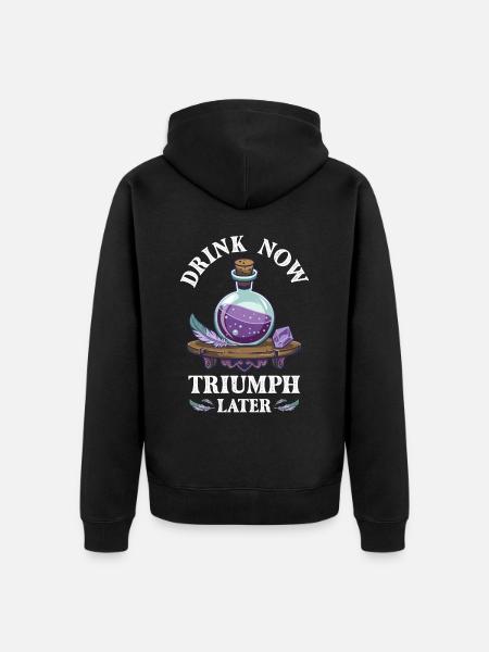Potion Fantasy Enthousiaste RPG Gamer - Veste à capuche bio Premium Unisexe - noir