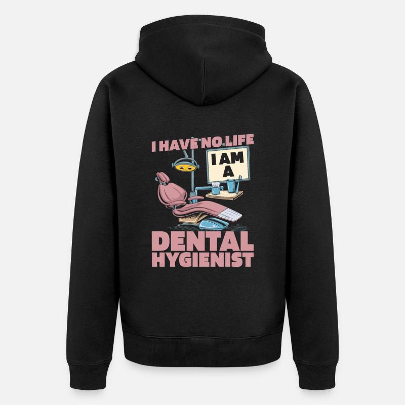 Aide-soignant dentaire - Veste à capuche bio Premium Unisexe - noir