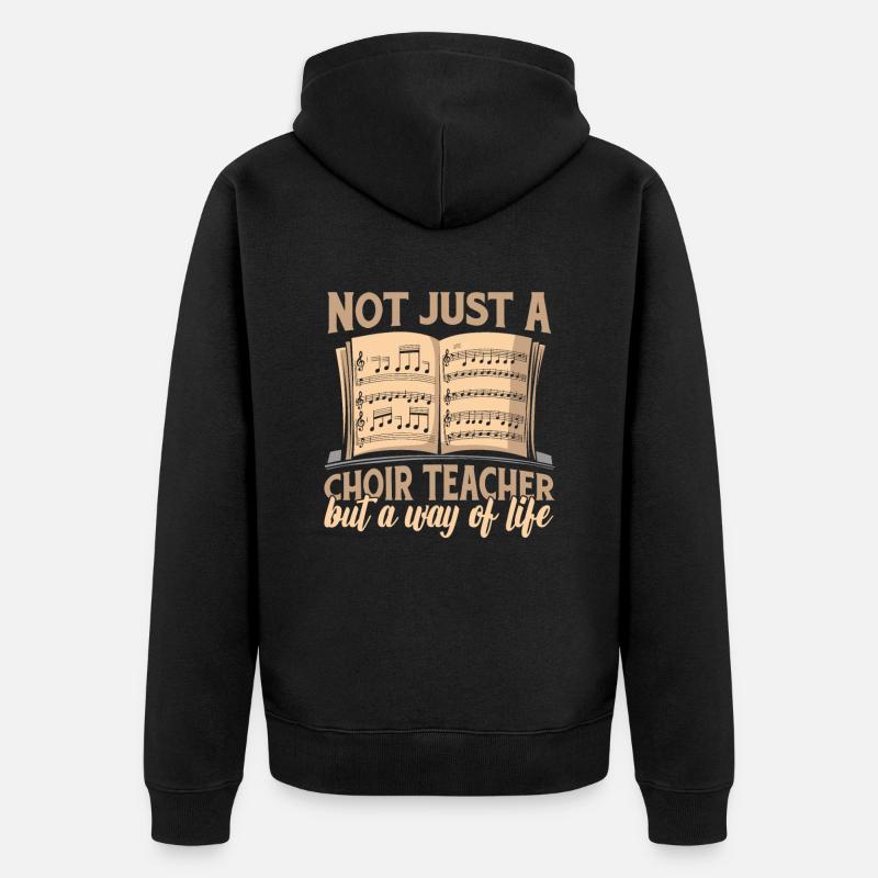 Professeur de chorale - Veste à capuche bio Premium Unisexe - noir