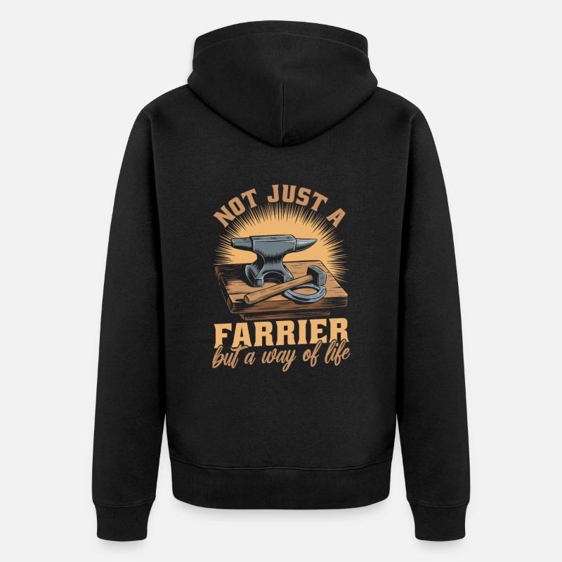 Maréchal-ferrant - Veste à capuche bio Premium Unisexe - noir