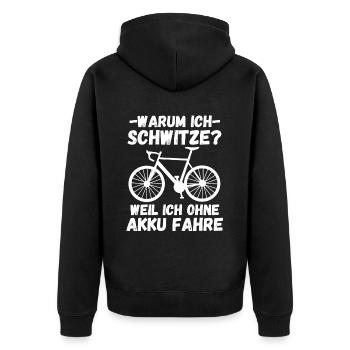 Vélo Disant VTT Vélo de route E-Bike - Veste à capuche bio Premium Unisexe - noir - Dos - Nico (187cm)