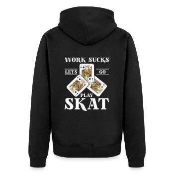 Skat - Veste à capuche bio Premium Unisexe - noir - Dos - Nico (187cm)