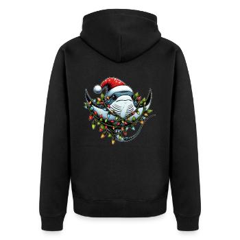 Raie Manta Stingray Père Noël - Veste à capuche bio Premium Unisexe - noir - Dos - Nico (187cm)