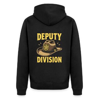 Équipe adjointe - Veste à capuche bio Premium Unisexe - noir - Dos - Nico (187cm)