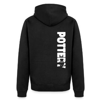 Pottery Ceramics Artist Pottery - Unisex Premium Bio Zip Hoodie - Schwarz - Hinten - Nico (187cm)