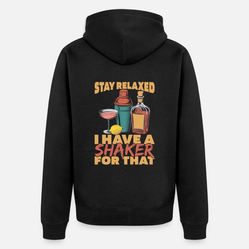 Barkeeper Bartender - Unisex Premium Bio Zip Hoodie - Schwarz