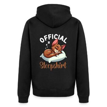 Officiel Sleeping House Abyssin Cats - Veste à capuche bio Premium Unisexe - noir - Dos - Nico (187cm)