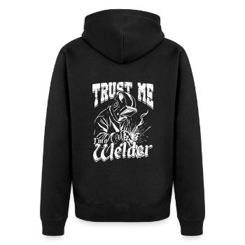 Schweißer Croyez-moi, je suis soudeur - Veste à capuche bio Premium Unisexe - noir - Dos - Nico (187cm)